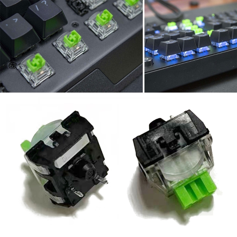 Gaming Keyboard No Rgb - 2pcs 3Pin Verde RGB Switches para
