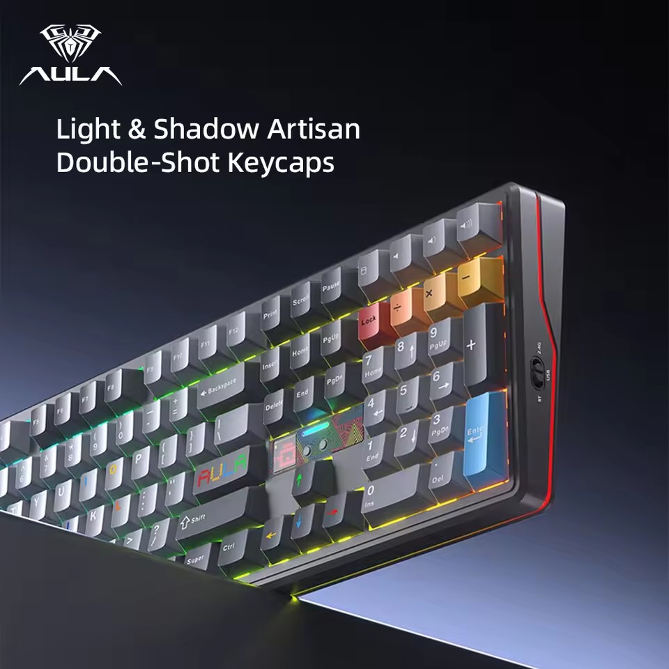 Teclado Gamer Sem Fio Aula F10 - Gaming Keyboard Hot Swappable avaliação e preço