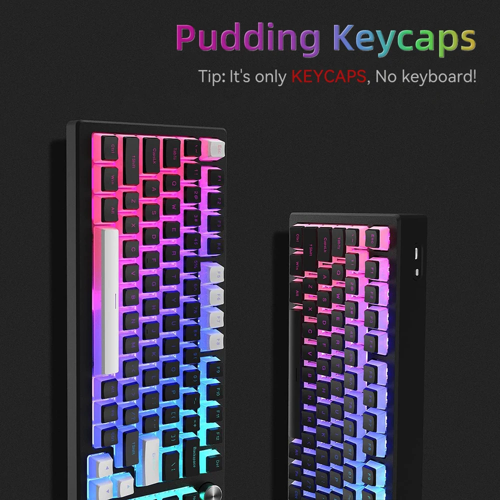 Novo pudim pbt keycaps 129 tec - Keyboard Gaming Blue Switch avaliação e preço