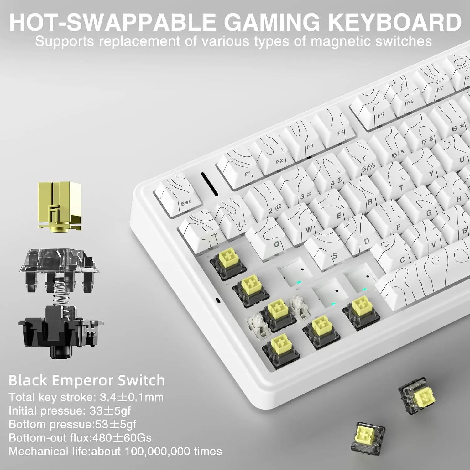 Teclado Mecânico Gamer AULA F7 - Gaming Keyboard No Rgb avaliação e preço